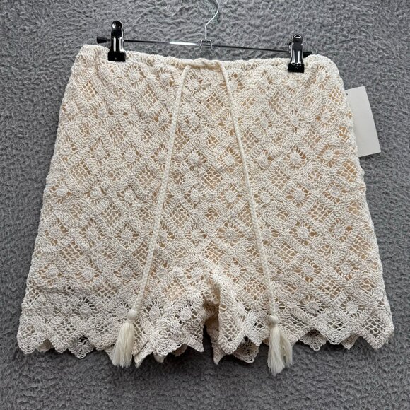 Tween Diva Crocheted Shorts Ivory 14 - Picture 1 of 3